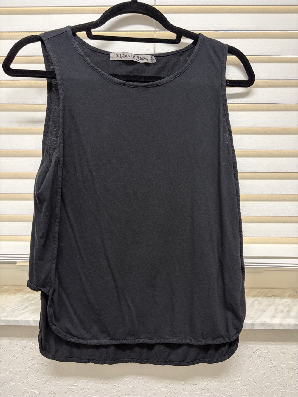 Michael Stars Black Sleeveless Tank